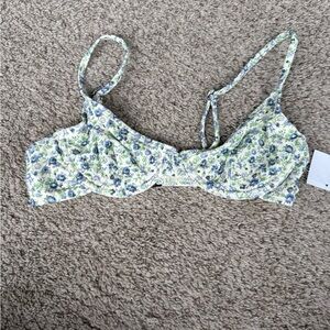 Floral Underwire Bikini Top Topshop